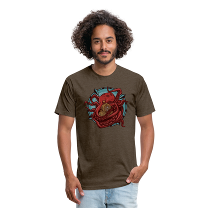 Adult Reid Likes Games Fitted T-Shirt - heather espresso