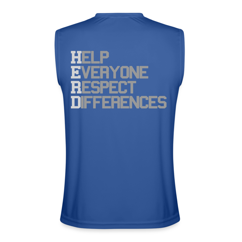 Men’s Vex Unchained 'HERD' Sleeveless Performance Shirt - royal blue