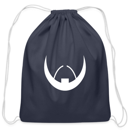 Baldoziot Cotton Drawstring Bag - navy