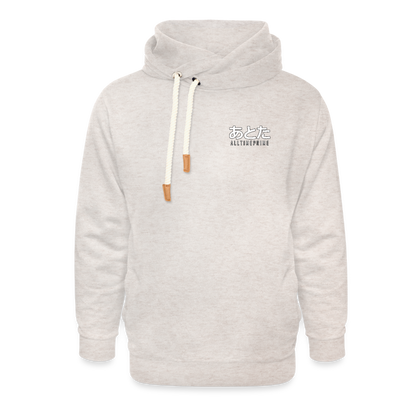 Adult AllTimePrime 'Summer Pagoda' Shawl Collar Hoodie - heather oatmeal