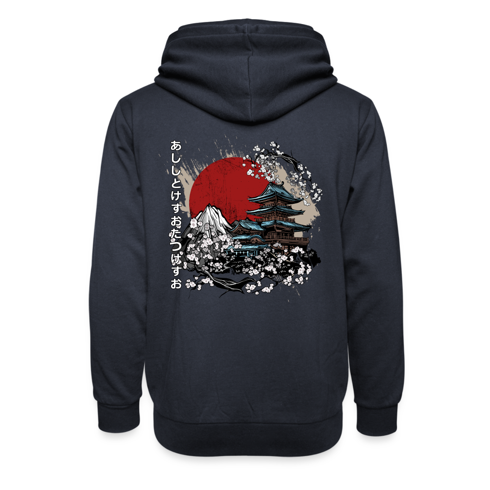 Adult AllTimePrime 'Summer Pagoda' Shawl Collar Hoodie - navy