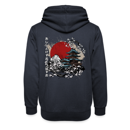 Adult AllTimePrime 'Summer Pagoda' Shawl Collar Hoodie - navy