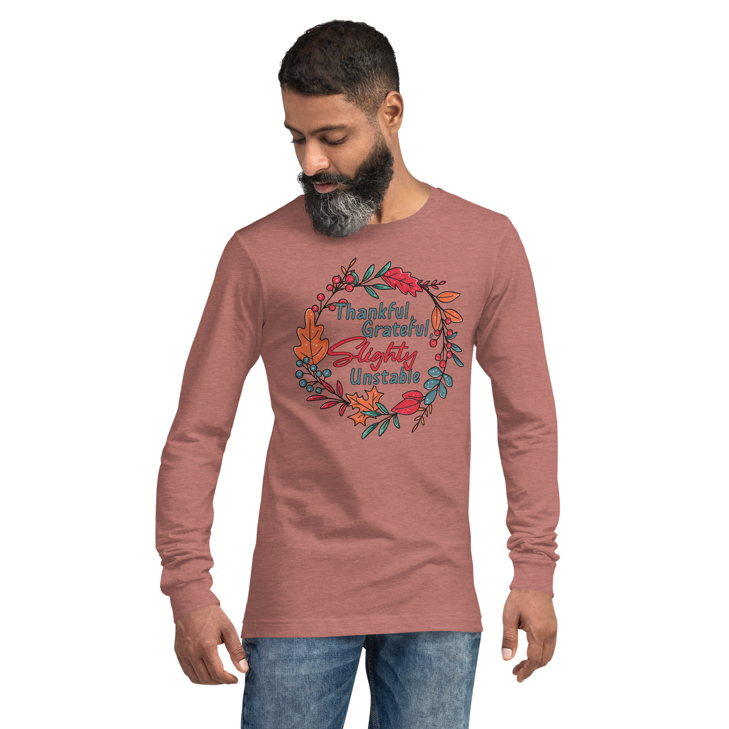 Adult GU 'Thankful and Grateful' Long Sleeve T-Shirt