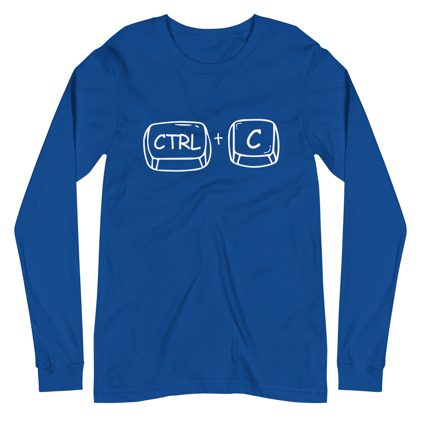 Adult 'CTRL + C' Long Sleeve T-Shirt