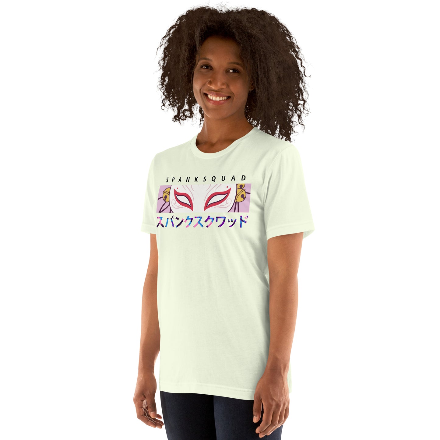 Adult SpankQueen 'Spank Squad' Staple T-shirt - Rainbow Text