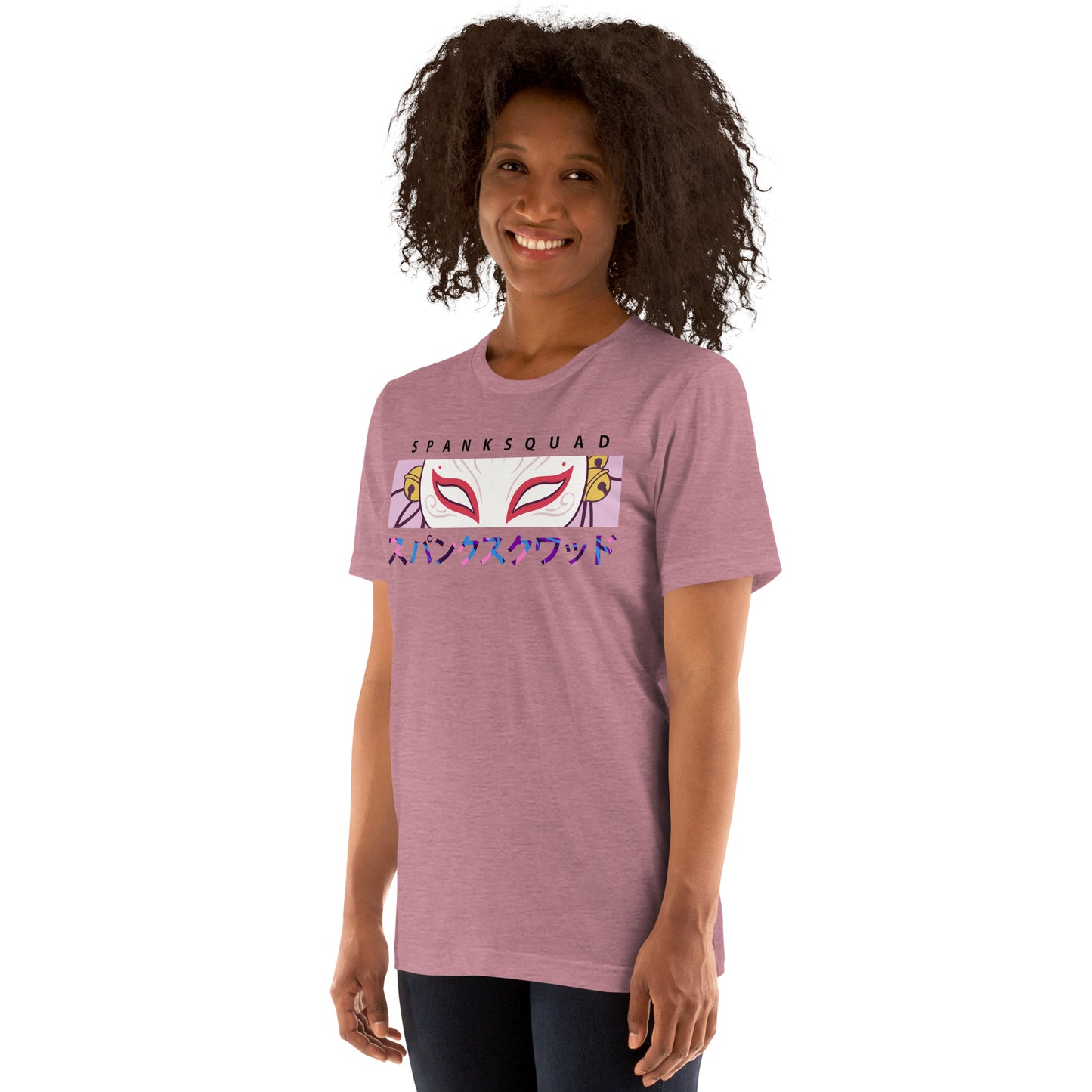 Adult SpankQueen 'Spank Squad' Staple T-shirt - Rainbow Text