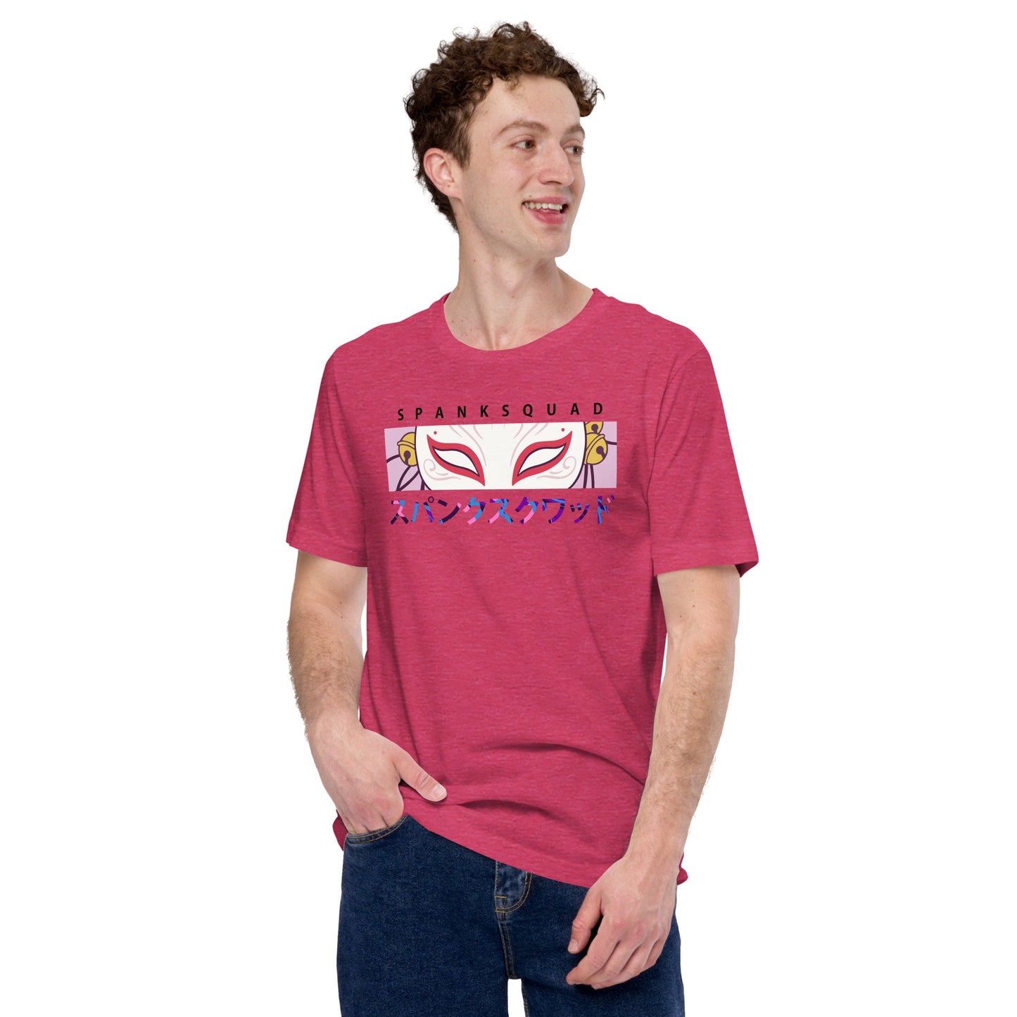 Adult SpankQueen 'Spank Squad' Staple T-shirt - Rainbow Text