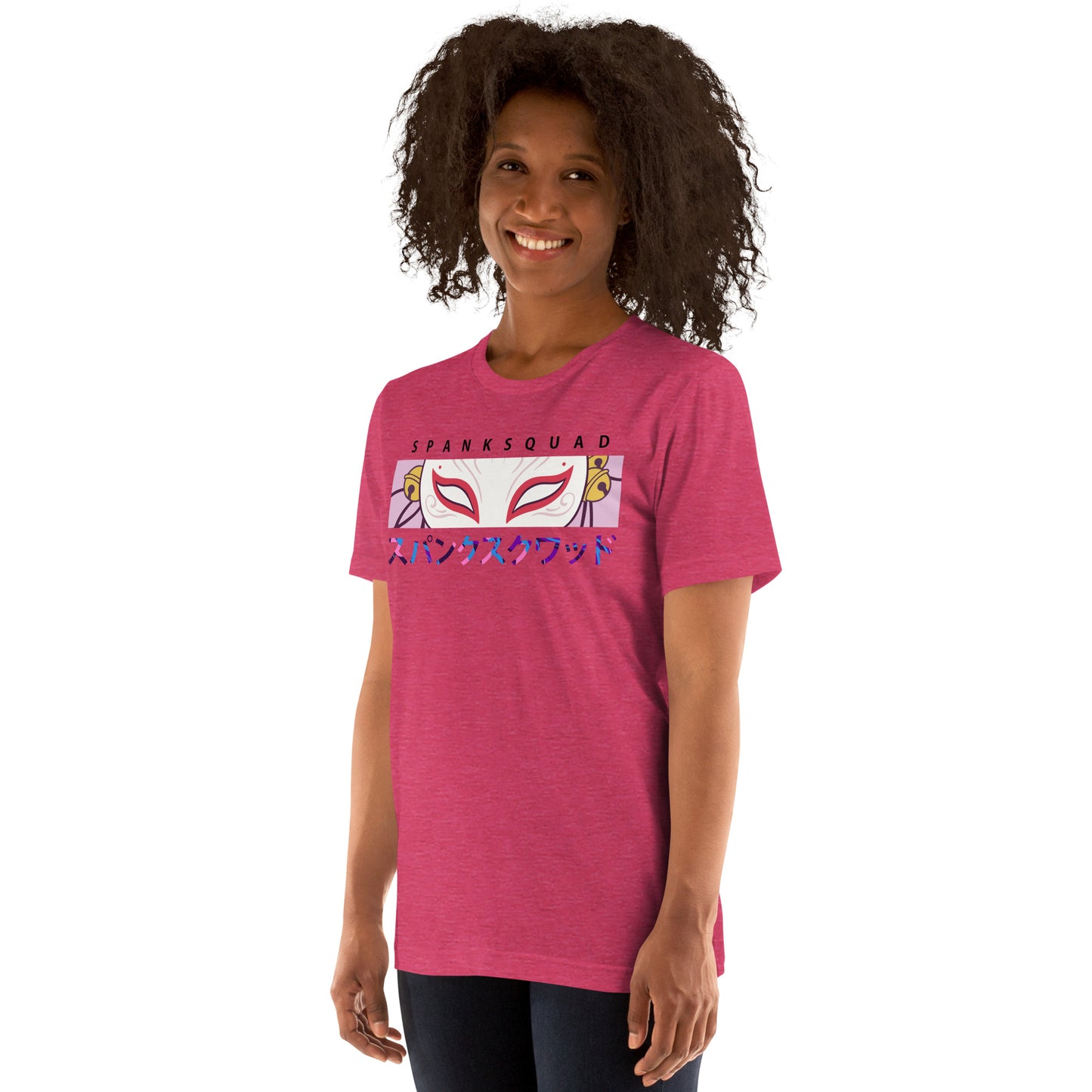 Adult SpankQueen 'Spank Squad' Staple T-shirt - Rainbow Text