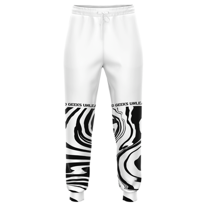 GU Brand 'White Warp' Joggers