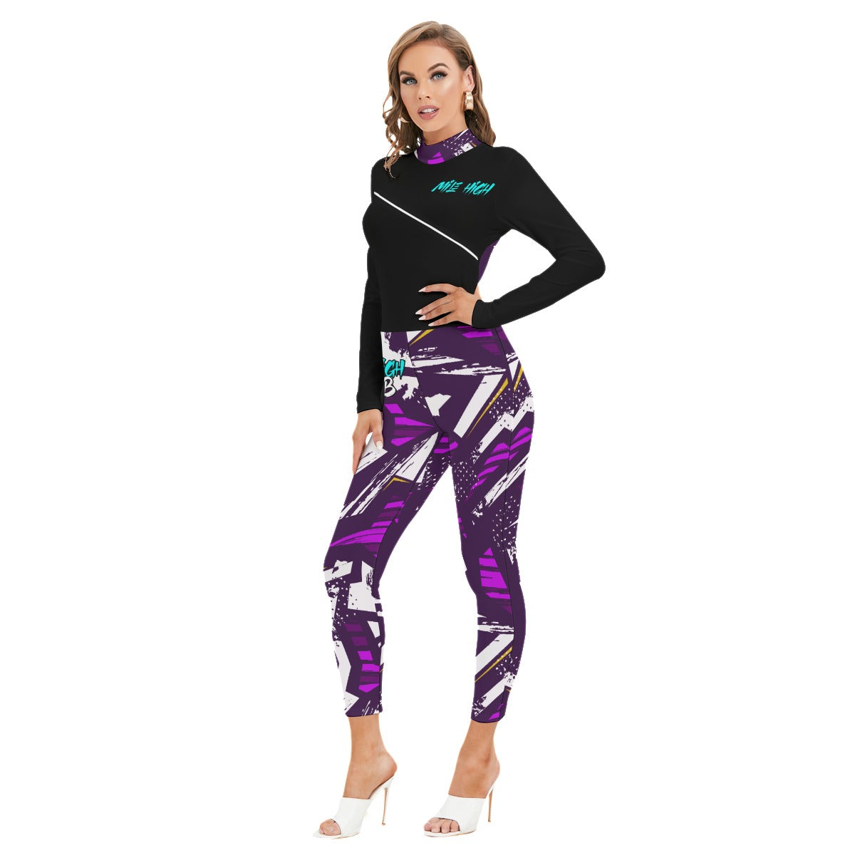 Mile High Gaming Women's AOP High-Neck Jumpsuit