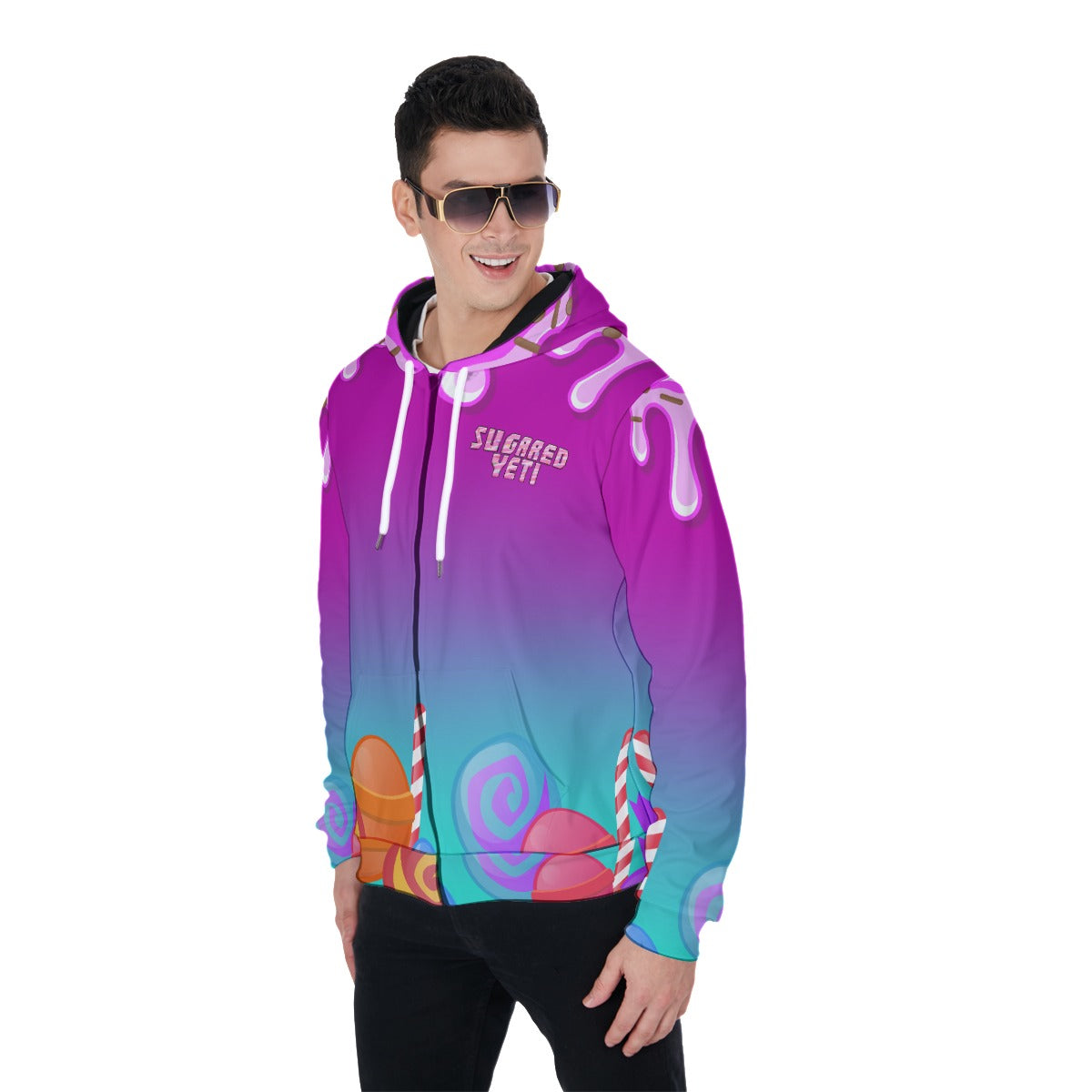 Adult SugaredYeti Heavy Fleece Zipped Hoodie