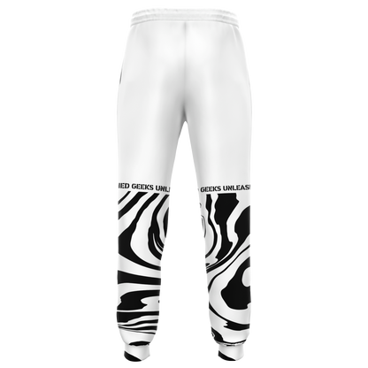 GU Brand 'White Warp' Joggers