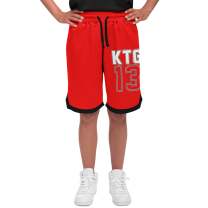 Adult KTG13 TV Red Basketball Shorts
