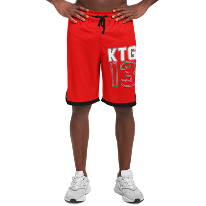Adult KTG13 TV Red Basketball Shorts