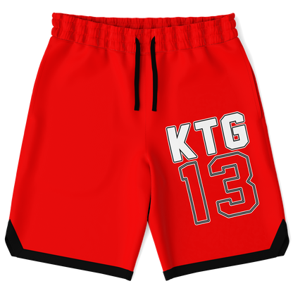Adult KTG13 TV Red Basketball Shorts