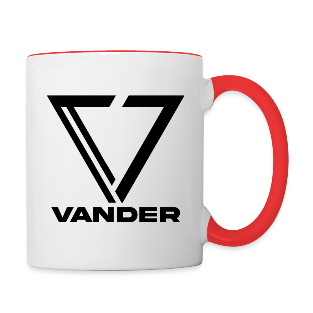 Vander Accent Mug - white/red